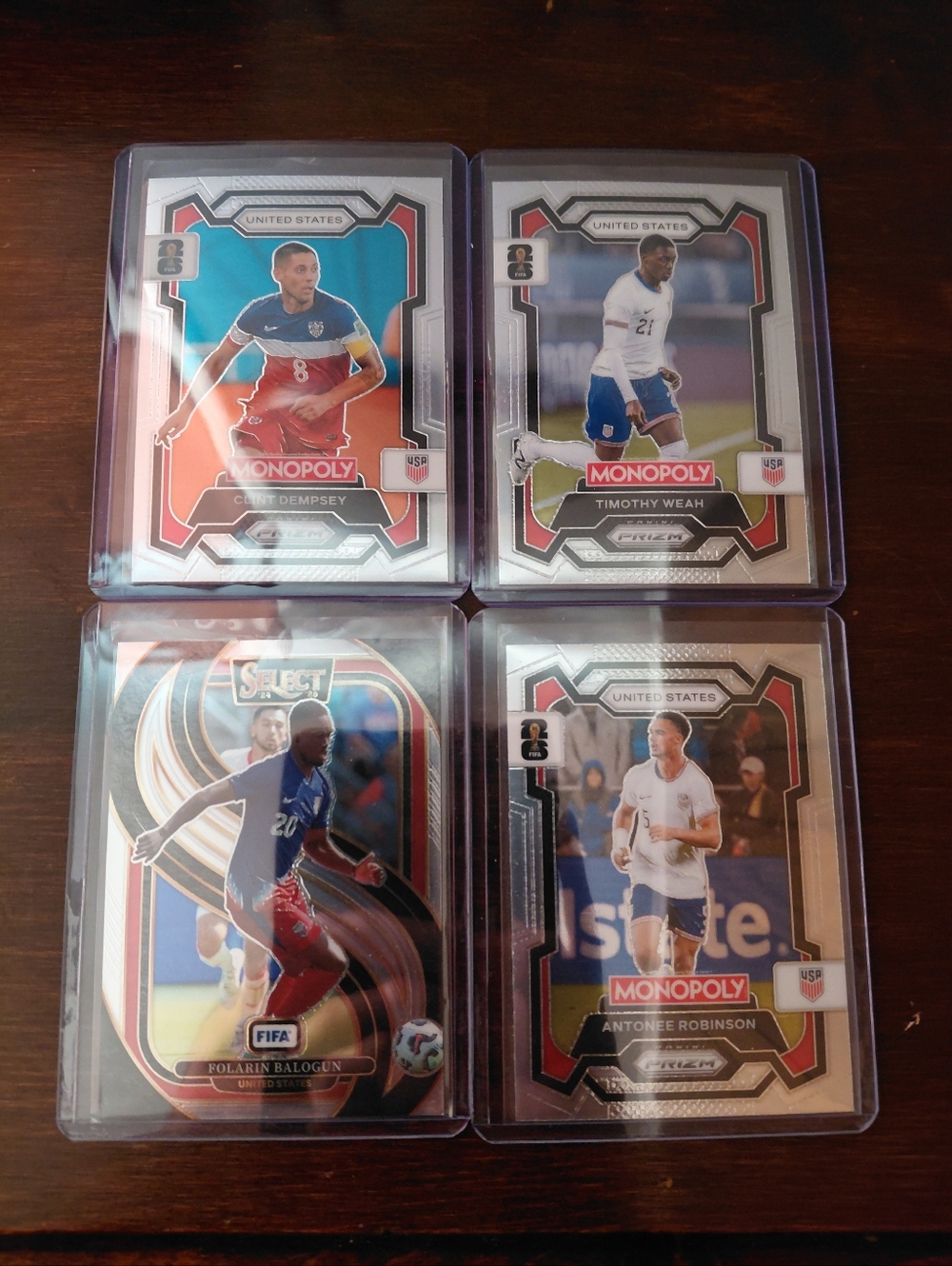 Monopoly / Select U.S. Soccer Trading Card Lot - Dempsey,robinson Weah,balogun